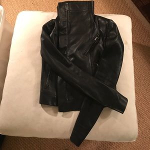 Rick Owens Leather Biker Jacket